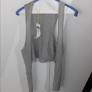 BCBG Sleeveless Cardigan